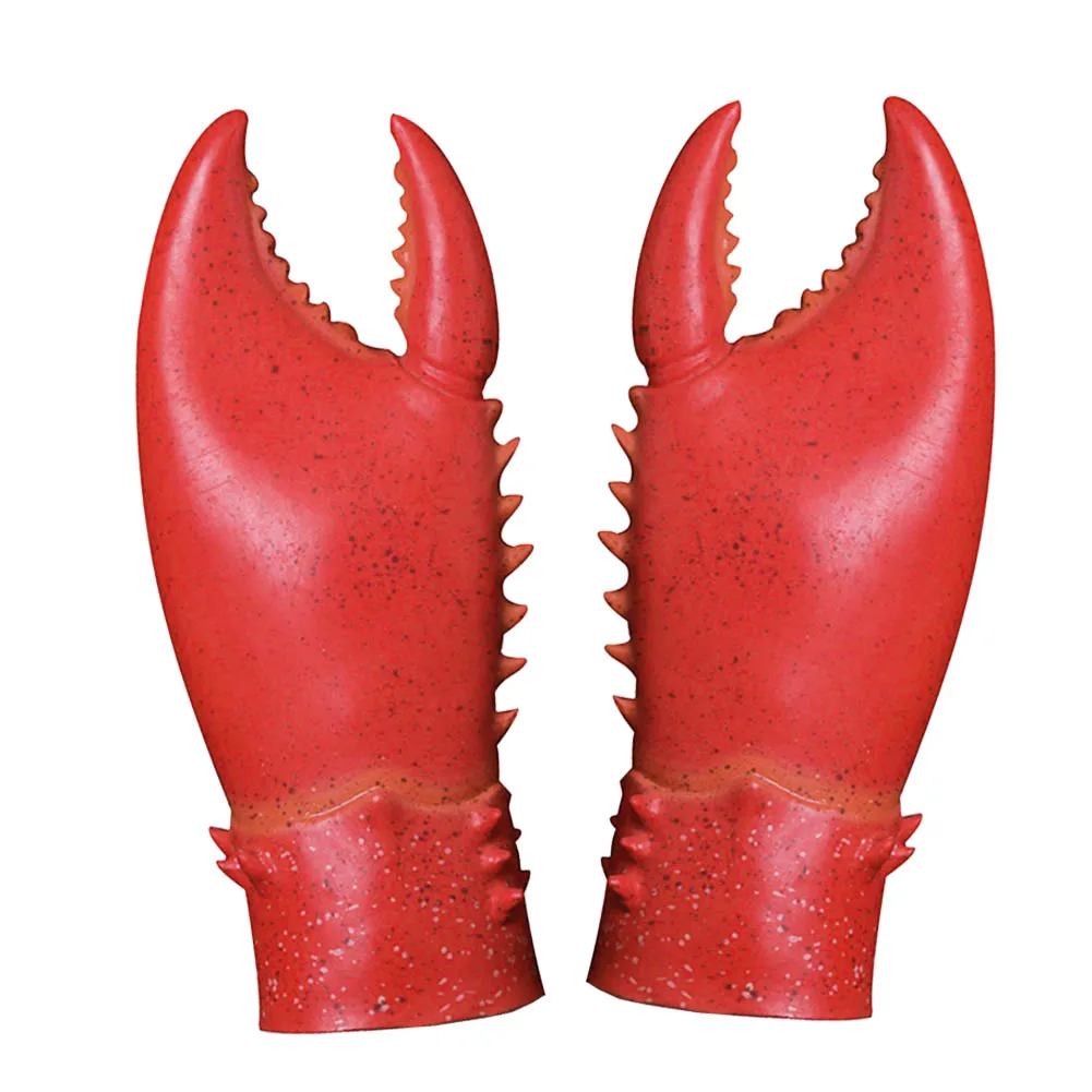 Crab Lobster Claws Gloves 1 Pair Cosplay Funny Party Latex Novelty Toy crab lobster gloves