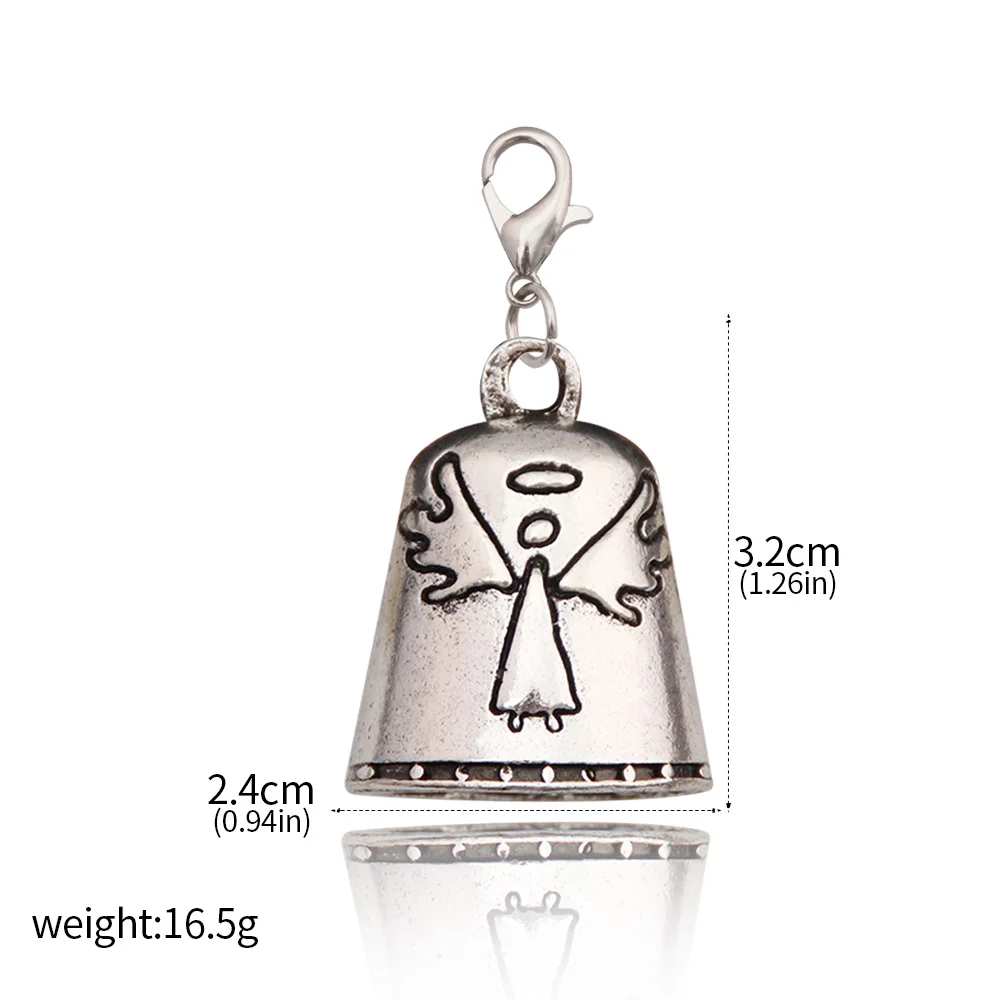 Blessing Bell Friends Are Angels Ornament Blessing Bell Watch Over Me Crafts for Doors Vehicles and Bags or Keys Accessories