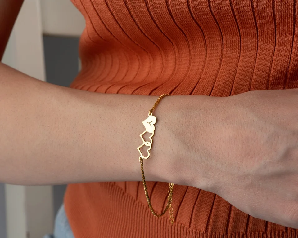 GNOCE Linda Rana Abraza El Dije De Piedra Preciosa De Corazón Con Cuentas De Plata De Ley, Pulsera De Regalo De Joyería Para Mujeres Y Esposas, Plata, Circonita Cúbica