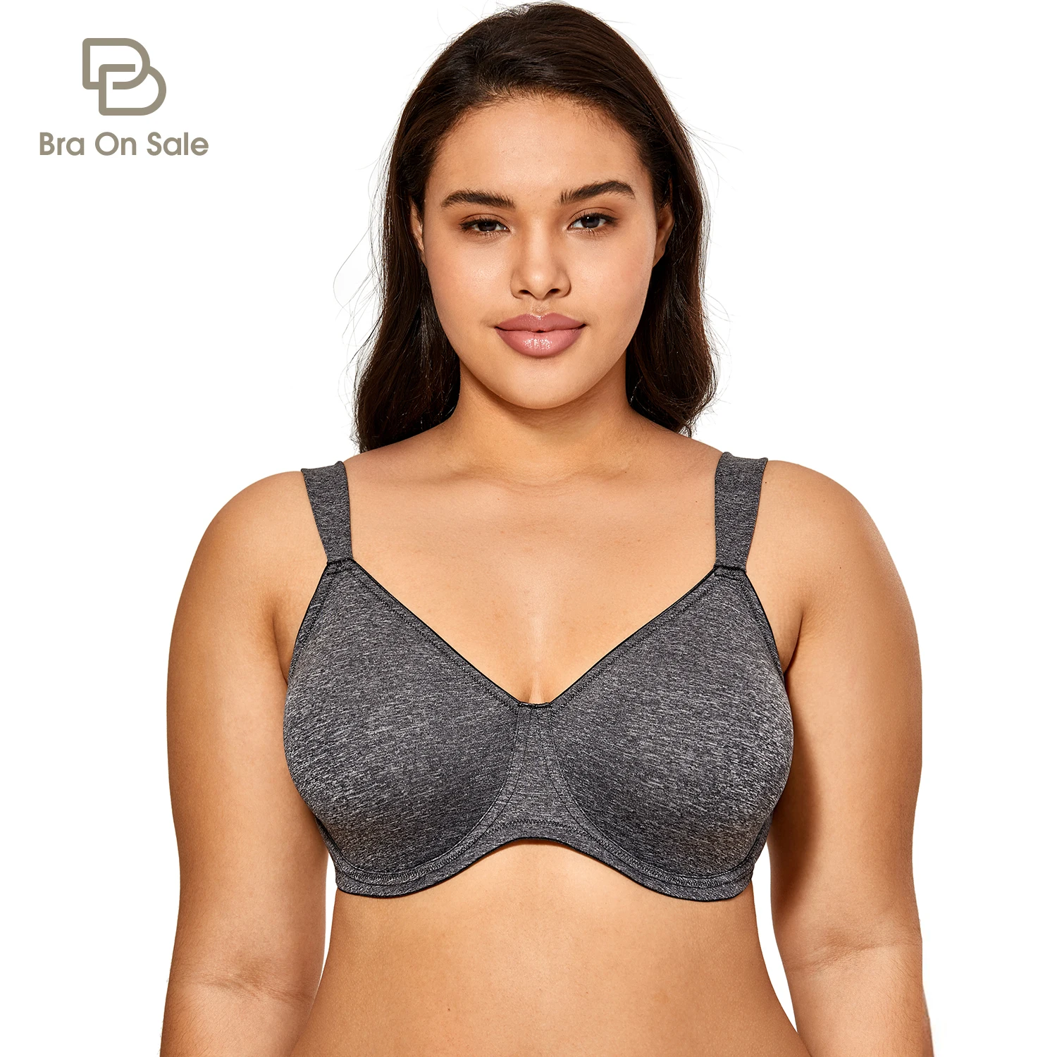Women's Seamless Nonpadded Minimizer Bra Full Coverage Smooth