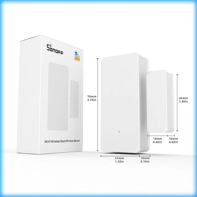 SONOFF DW2 WiFi Door Window Sensor EWeLink Smart Home Security Protection Compatible With Alexa Google Home Assistant 6