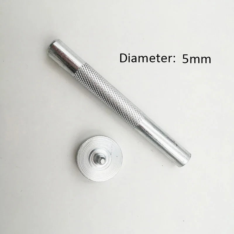 Leather Hole Punch 2pcs/set Punching Holes Tools 7 Sizes Hole Punch Rivet Snap Button Setter Die Base Leather Craft Working Tool DIY