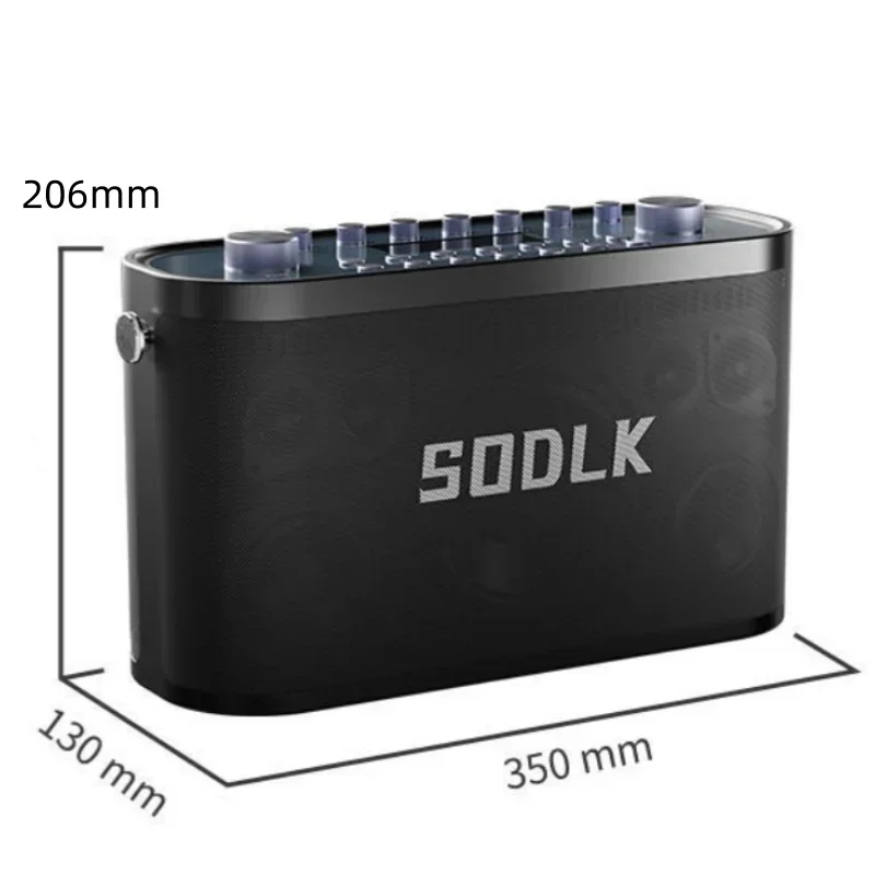 SODLK S1271 PLUS 280W High Power with HeavyBass Outdoor Home Singing HIFI Sound Quality USB Wireless MIC Bluetooth Speaker 6
