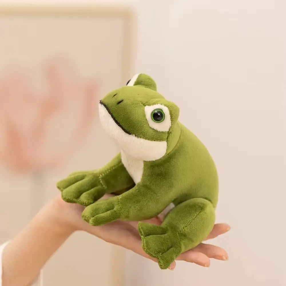 Cartoon Anime Green Frog Plush Toy Collection PP Cotton Mini Frog Plush Doll 12cm Soft Cartoon Frog Stuffed Toy Christmas