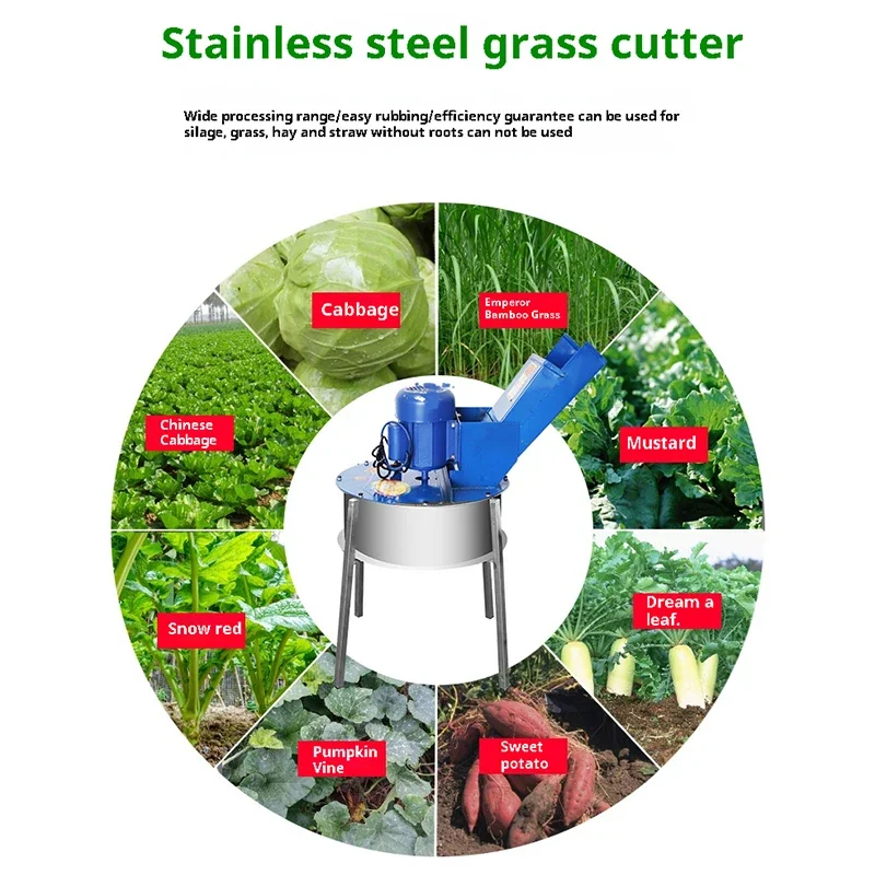 220V/grass Chopper, Small Agricultural Grinder, Feed Chopper, Vegetable Cutter 6