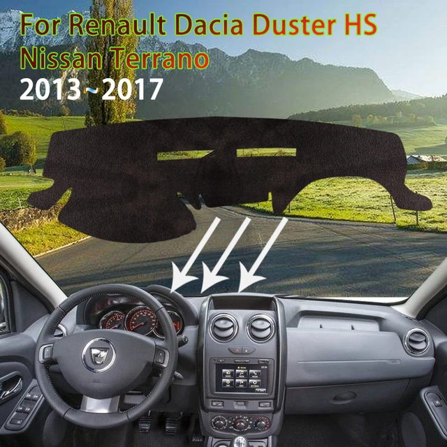 Couverture de tableau de bord de voiture, tapis, pour Dacia Duster 2014  2015 2016 2017, LHD, protection solaire - AliExpress