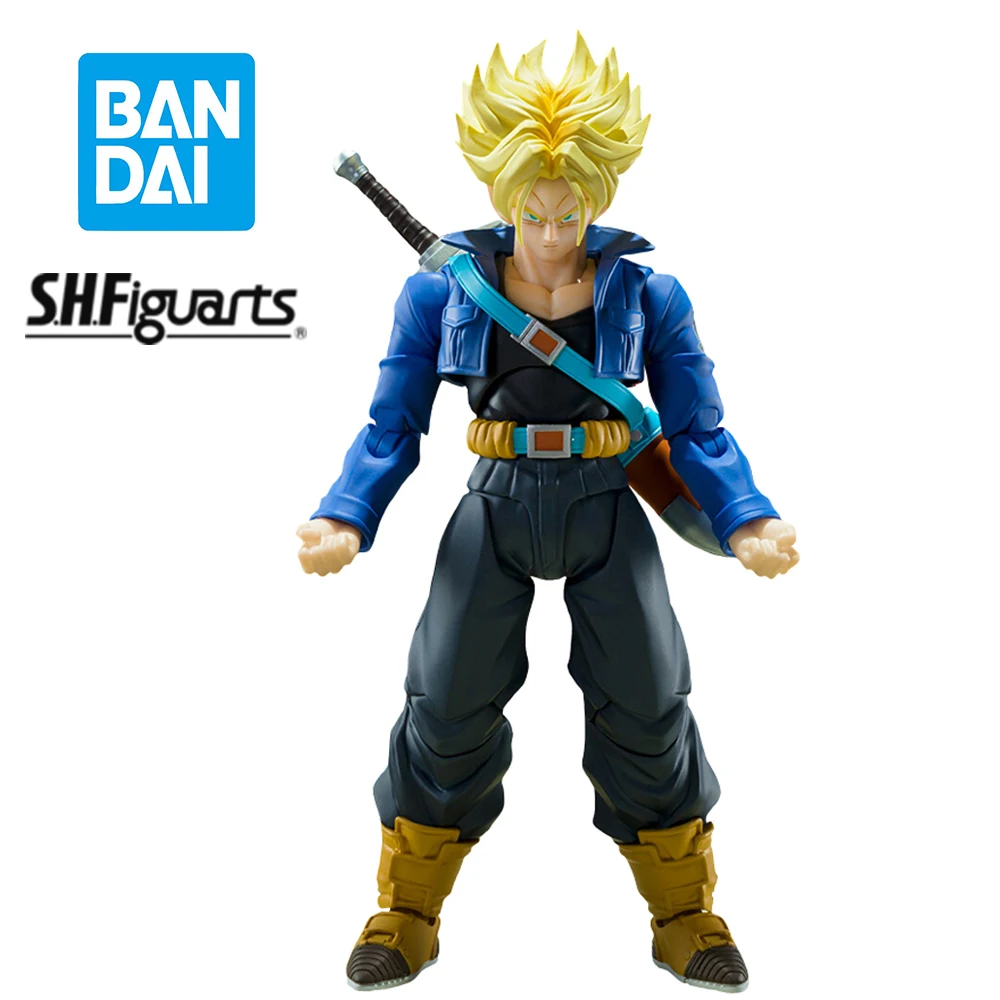 IN Stock Bandai SHFiguarts Dragon Ball Futuro Trunks Ssj O Menino do