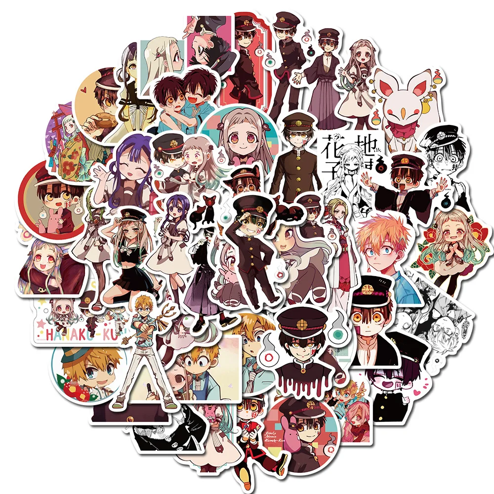 

10/30/50Pcs Anime Groundbound Boy Hanako-kun Stickers Ornament Doodle Stationery Motorcycle Refrigerator Skateboard Decal Toys