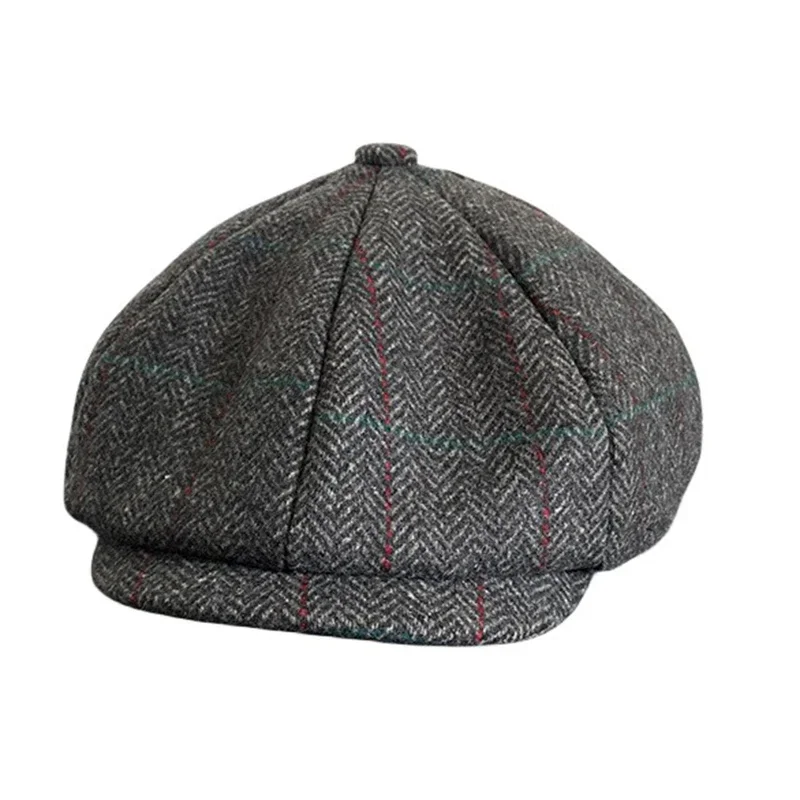 帽子 BOHEMSEO [2ND] TWEED HUNTING CAP, BLACK BOHEMSEO [2ND] TWEED HUNTING CAP, BLACK