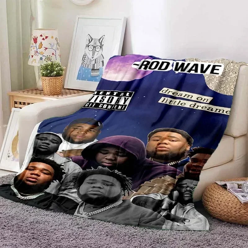 Hip Hop Rapper Blanket Rod Wave Blanket Soft Throw Couch Sofa Bed