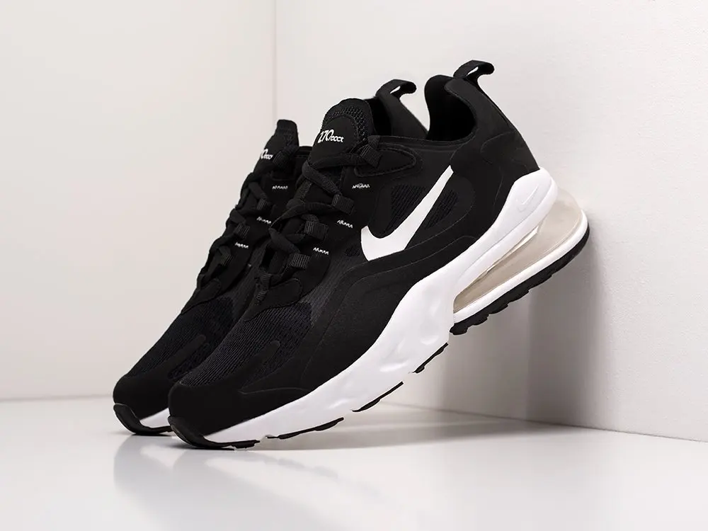 Кроссовки Nike Air Max 270 React Черный Демисезон Мужской | Обувь