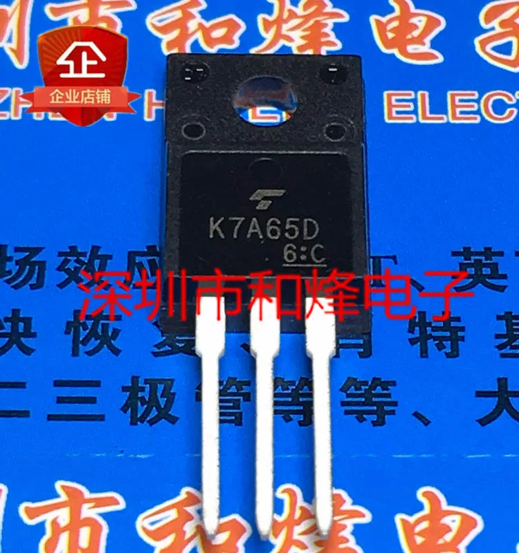 

(10PCS/LOT) K7A65D TK7A65D TO-220F MOS 650V 7A New Original Stock Power chip