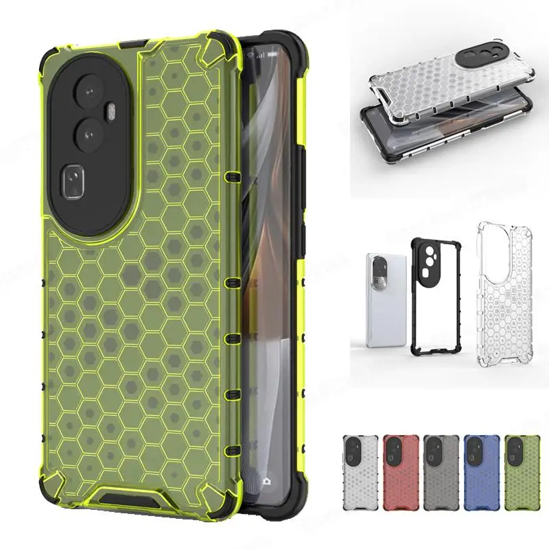 Per Oppo Reno 10 Pro Custodia Armor Custodia Morbida In Silicone Antiurto A Nido D'Ape Per Oppo Reno 9 Pro Airbag Cover Ibrida