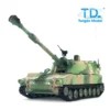 1/16 Tongde M109A2 RC Tank RTR Self-propelled Panzer Infrared BB Sound Light Metal Wheels Ready to Run Controlled Vehicle Toys 1