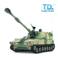 1/16 Tongde M109A2 RC Tank RTR Self-propelled Panzer Infrared BB Sound Light Metal Wheels Ready to Run Controlled Vehicle Toys 1