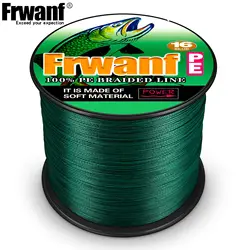 Premium 16 - Strand Braided Fishing Line - Hollow Core, Abrasion Resistant PE for Freshwater & Saltwater (Moss Green)