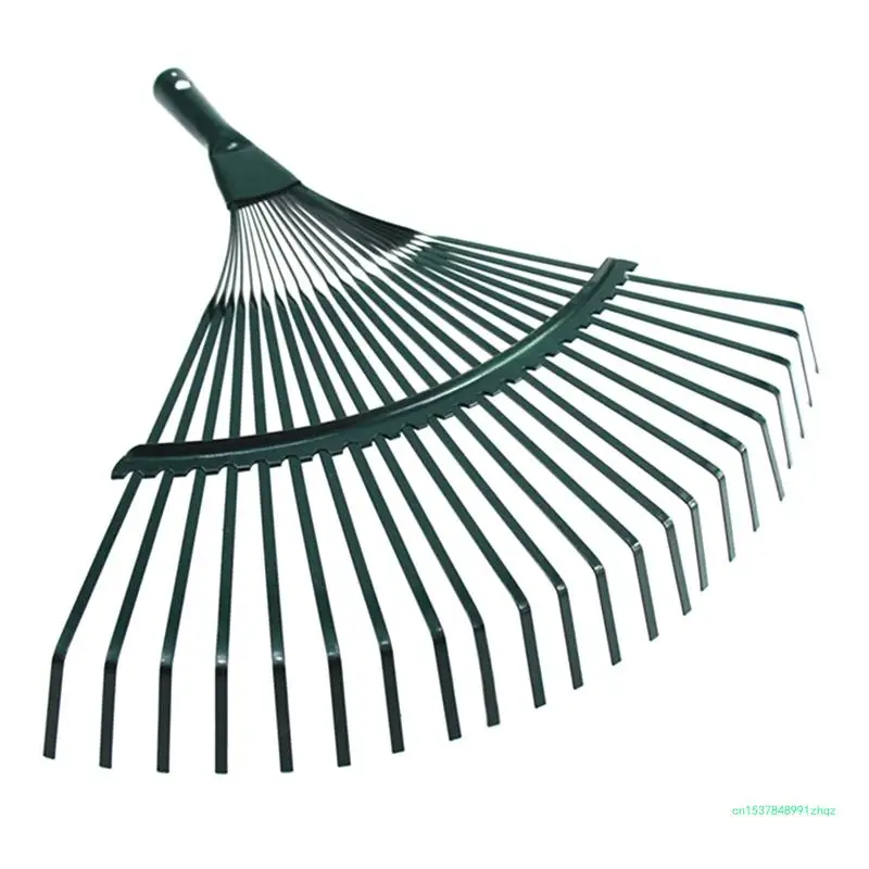 

Стальные веерные грабли с 22 зубьями для замены головки садовых газонов, патио и дворов, листьев
