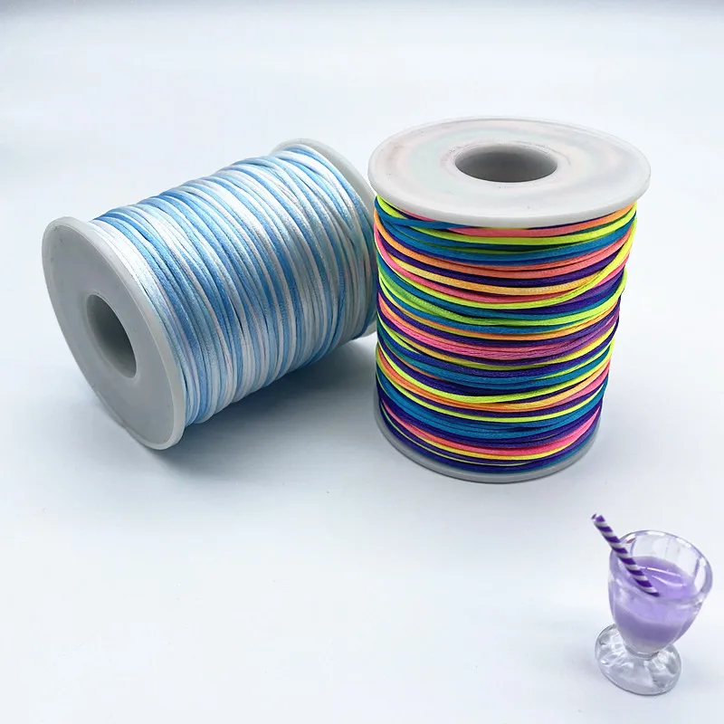 Elegant Nylon String Tassel Satin Rope