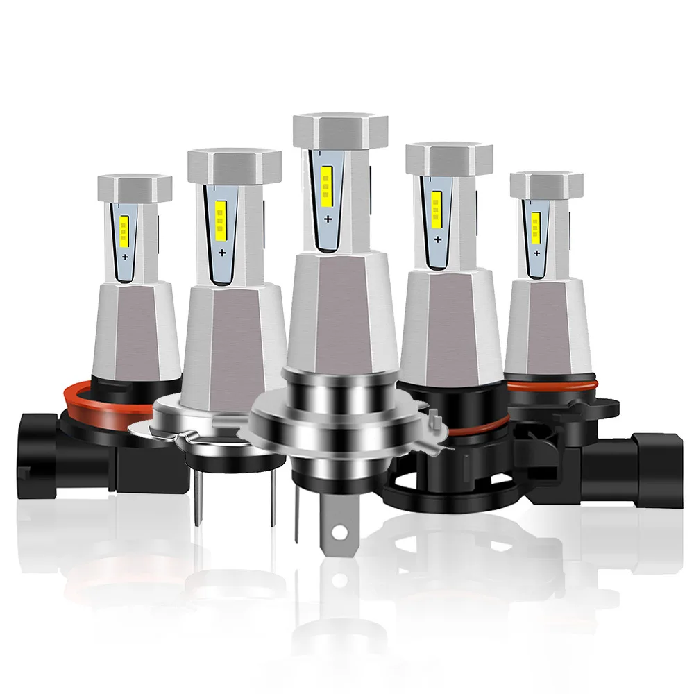 

2Pcs H4 H7 LED Headlight Bulb H11H1 H3 Car Fog Light LED Bulbs 9005 9006 HB3 HB4 Auto Driving Running Lamps 10000LM 12V 6000K