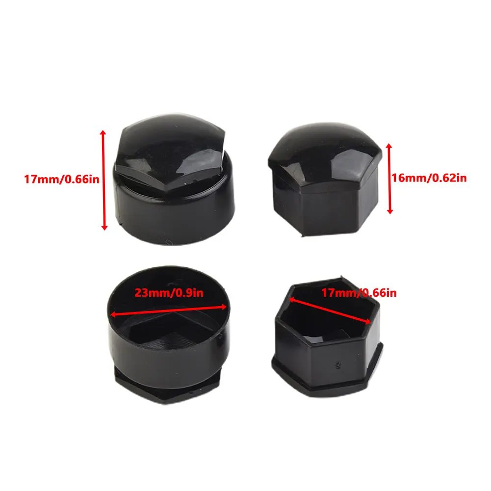 

High Quality Brand New Durable Wheel Nut Cap Locking Cap Right 17MM Studs Trims 24X Truck Accessories Car Front