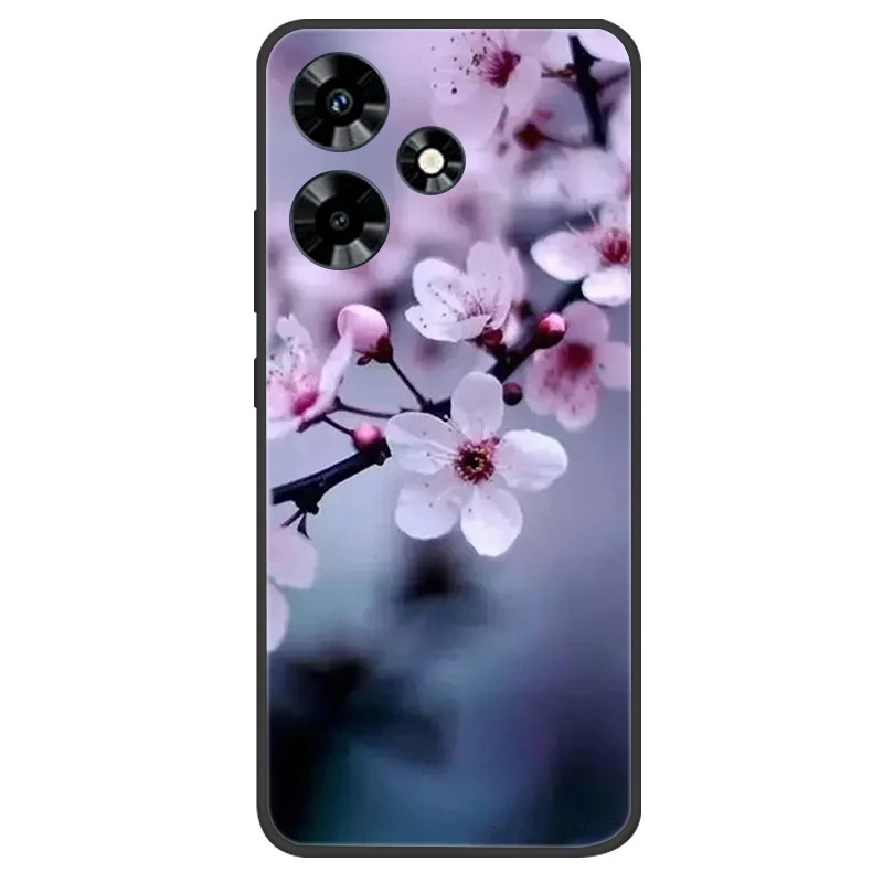 Elegant Black Silicone Butterfly Phone Cover - Soft Protective Bumper Case