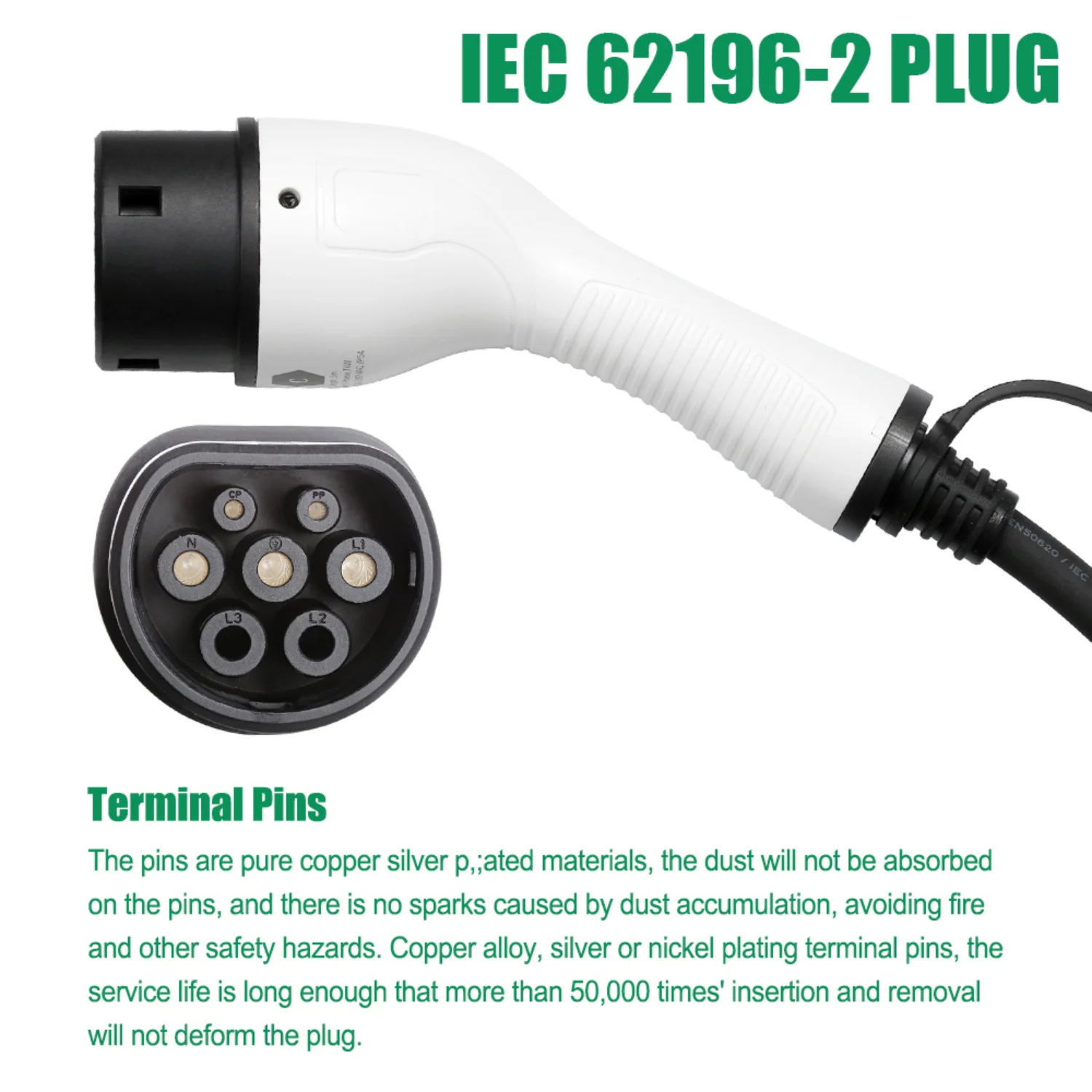 電気自動車の充電器タイミングポータブルev充電器7kW Type2