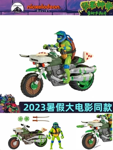 TMNT TEENAGE MUTANT NINJA TURTLES PVC LEONARDO ON TRICYCLE TRIKE