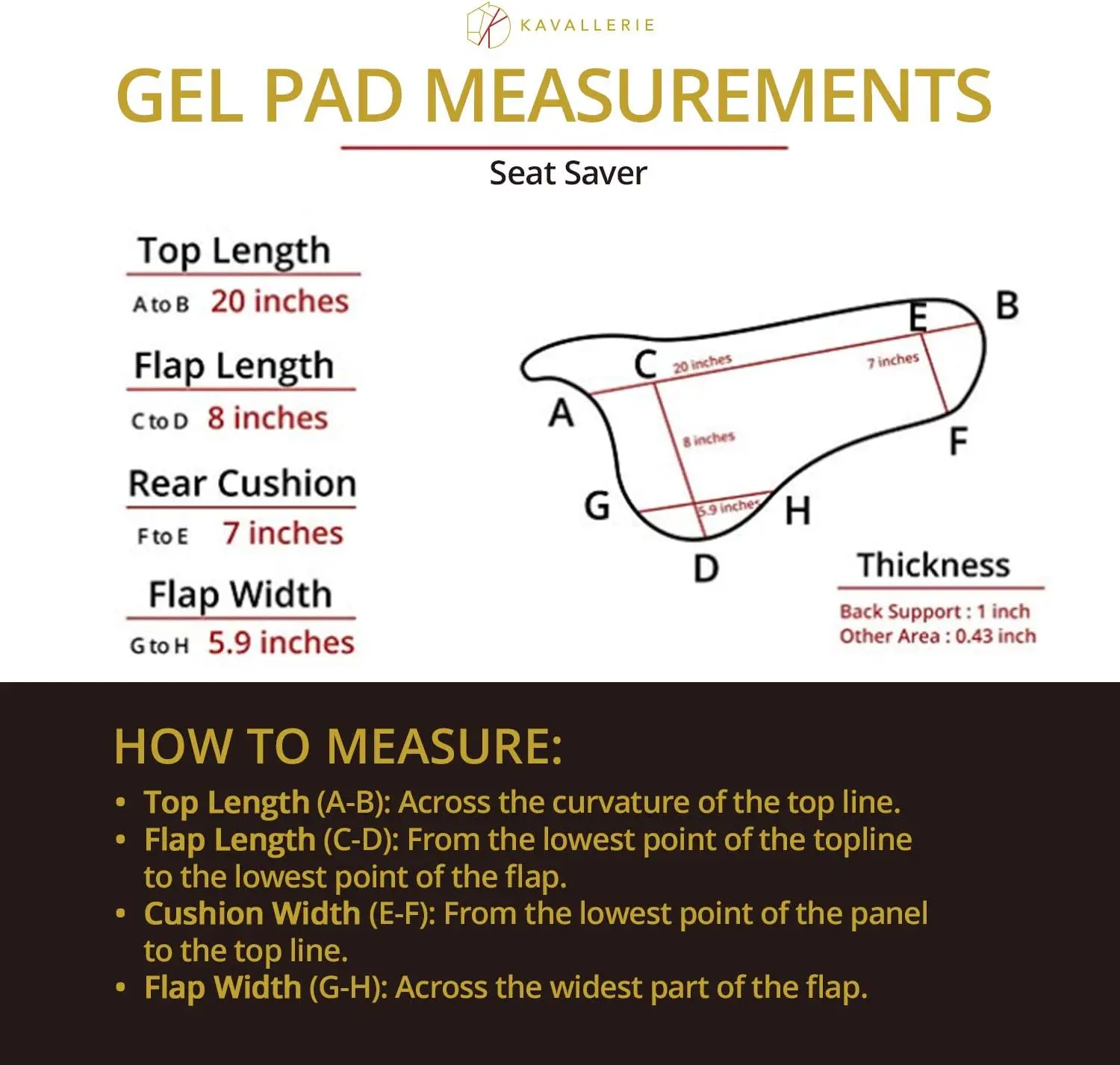 Helps with Saddle Bridging, Sore Back, Swayed Back, High Withers, English Bareback Pad for Horses, P