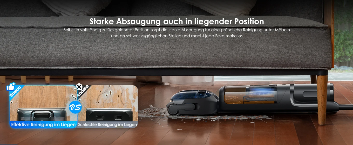 Tineco FLOOR ONE Switch S7 Stretch Nass Trockensauger & Akkusauger Set 5-in-1, FlashDry Selbstreinigung, DualBlock Anti-Tangle – Detail 6