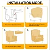 LANMO LIFE Wingback Armchair Slipcover Stretch Chair Slip Covers Washable Armchair Protector Cover for Living Room and Bedroom 5