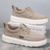 Men's Breathable Canvas Casual Walking Shoes Non-Slip Lightweight Comfortable Sneakers for Male 1