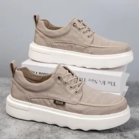 Men's Breathable Canvas Casual Walking Shoes Non-Slip Lightweight Comfortable Sneakers for Male 1