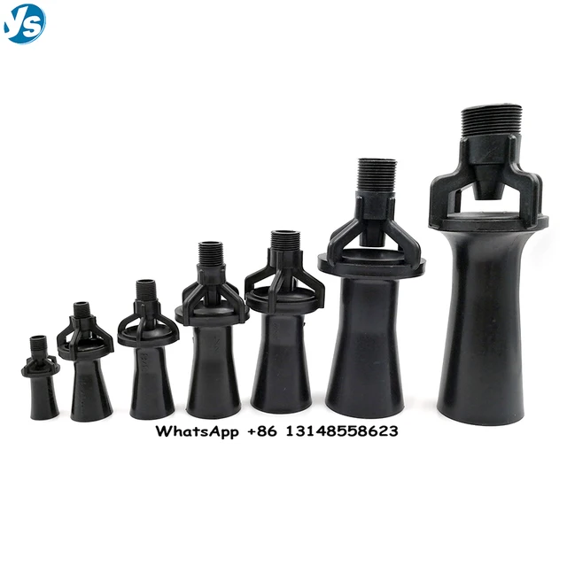 1Pc 1/4 "3/8" 1/2 "3/4" Bspt Szál Alakú Venturi Spray -Fúvóka Vegyes Áramlás Keverés Elektroforetikus Medence Műanyag Sprinkler - Image 6