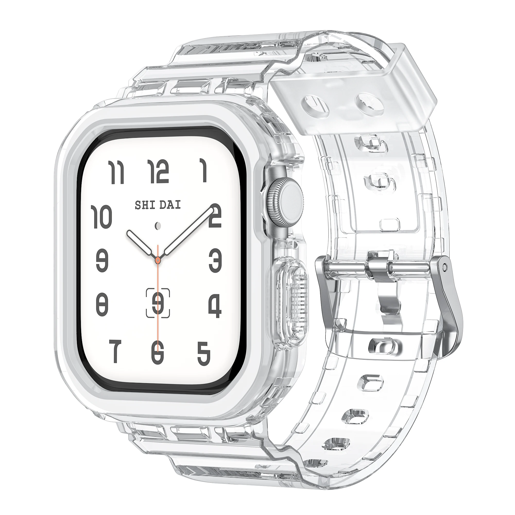 Crystal Clear Jelly Sport Band with Bumper Case