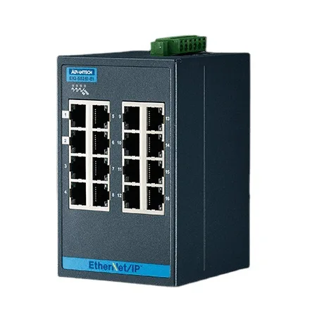 

Порт EKI-5526I-EI-AE16 поддерживает Ethernet/IP-протокол Network-Management Industrial Interchanger