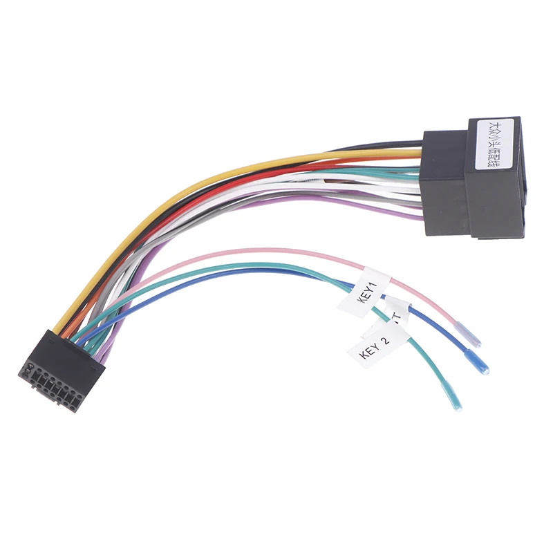 Power Connector Modified Power Cable Speaker Cable For PalmCom Android Host 16P To Volkswagen ISO Tail Audio/Video