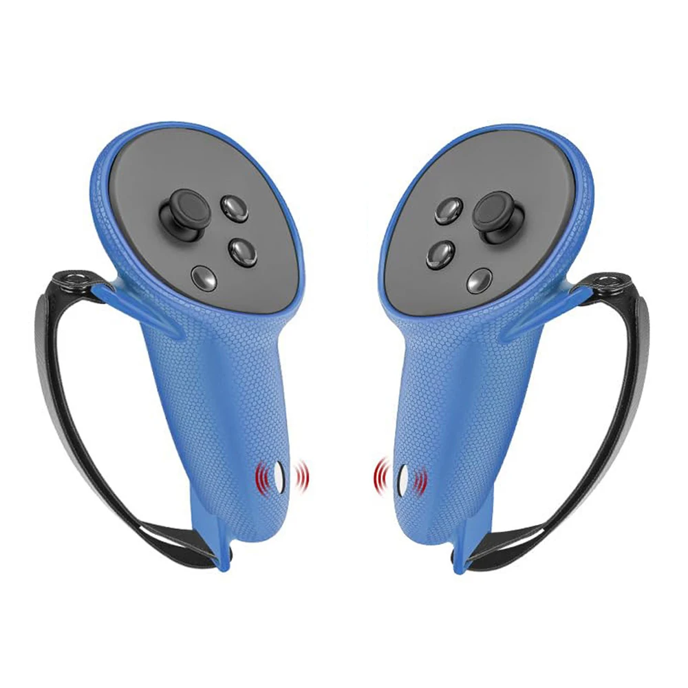 Premium Anti-Drop Silicone Controller Grips with Hand Strap - Ideal VR Accessory and Holiday Gift