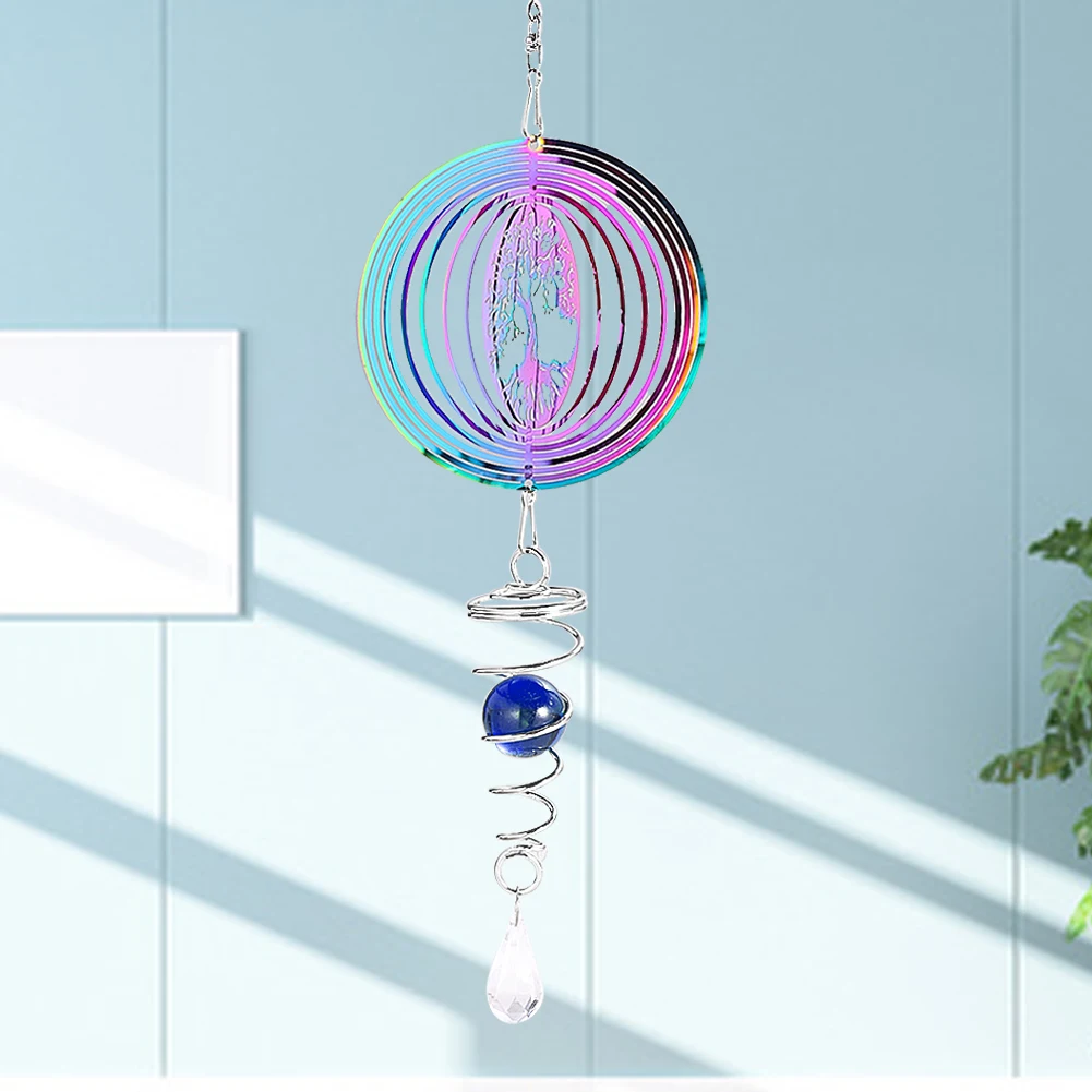 Metal Tree of Life Wind Spinner 2