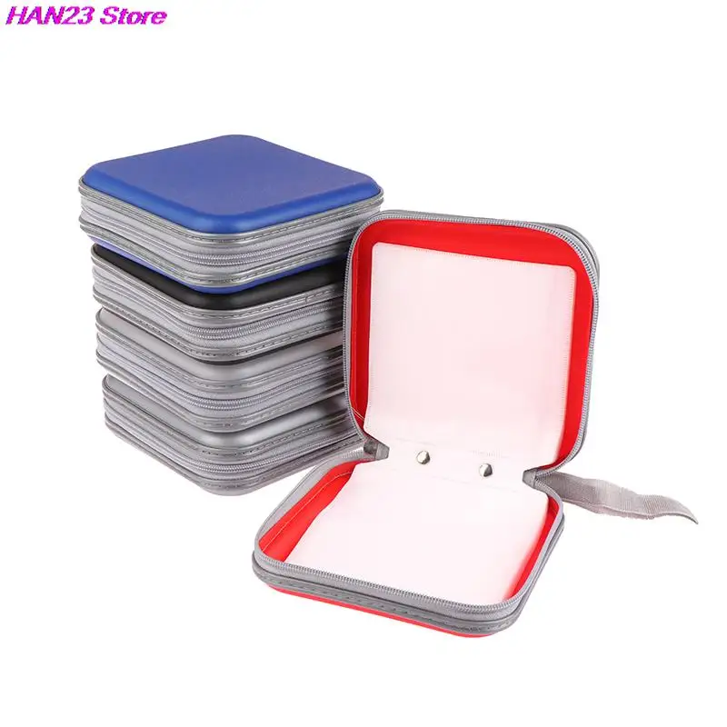 Portable Disc CD DVD Wallet Storage Organizer Case 40pcs Boxes Holder CD Sleeve Bag Album Box Cases With Zipper Storage Cover