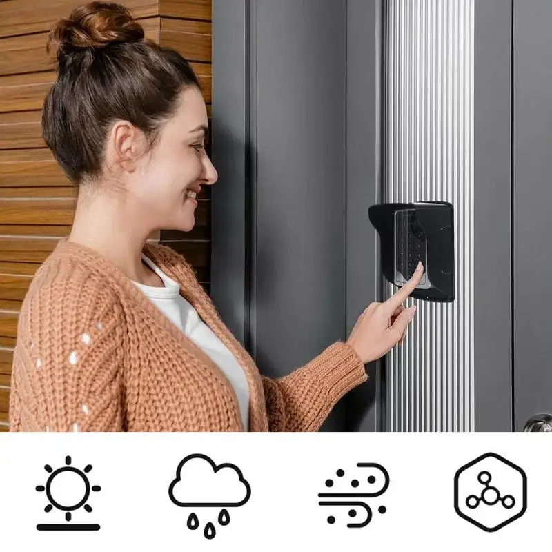 Doorbell Rain Cover Waterproof Weatherproof Wireless Rainproof Cover For Outside Any Push Button Doorbells wireless doorbell cover
