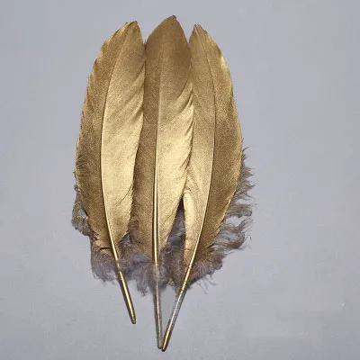 Glittering Gold and Silver Feathers for DIY Wedding and Jewelry Crafts