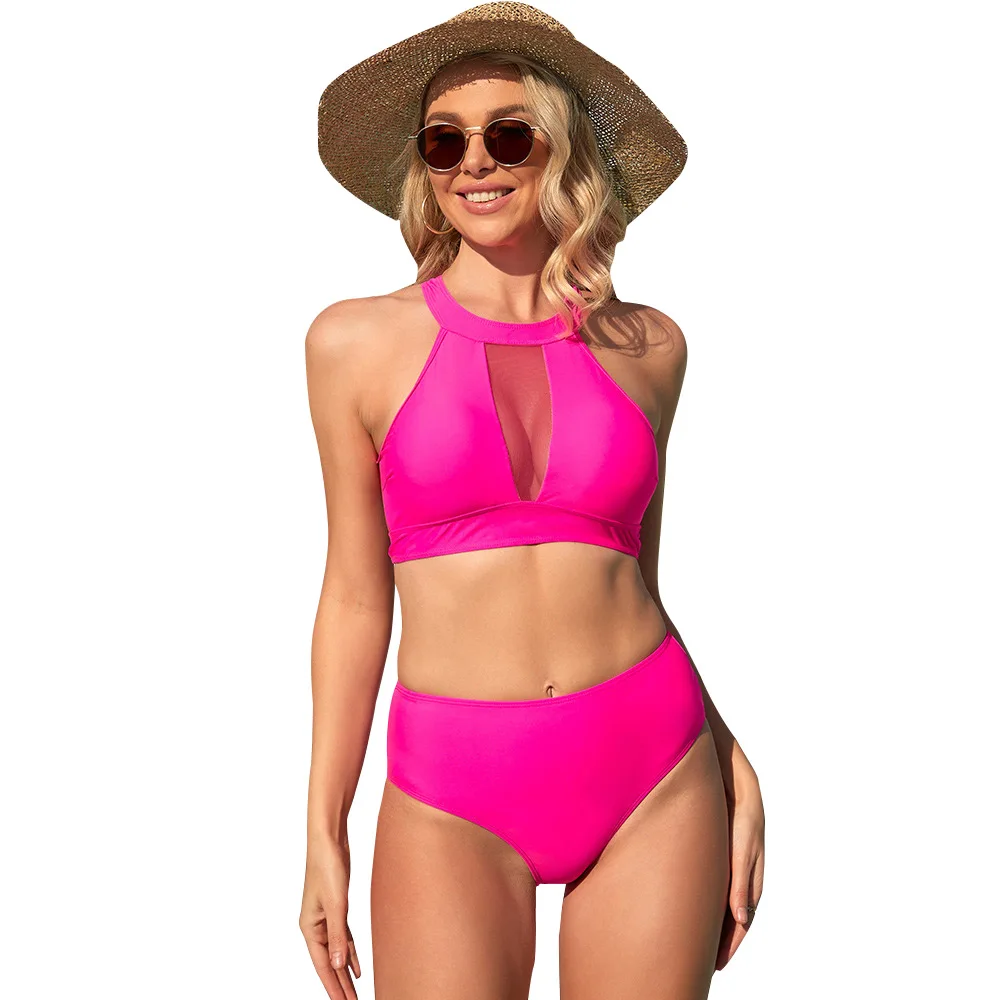 OhSunny Bikinis Sets Female Swimsuit 2024 New Summer Fashion Slim Sexy Two-piec Swimwear Women Girls Beach Outfits