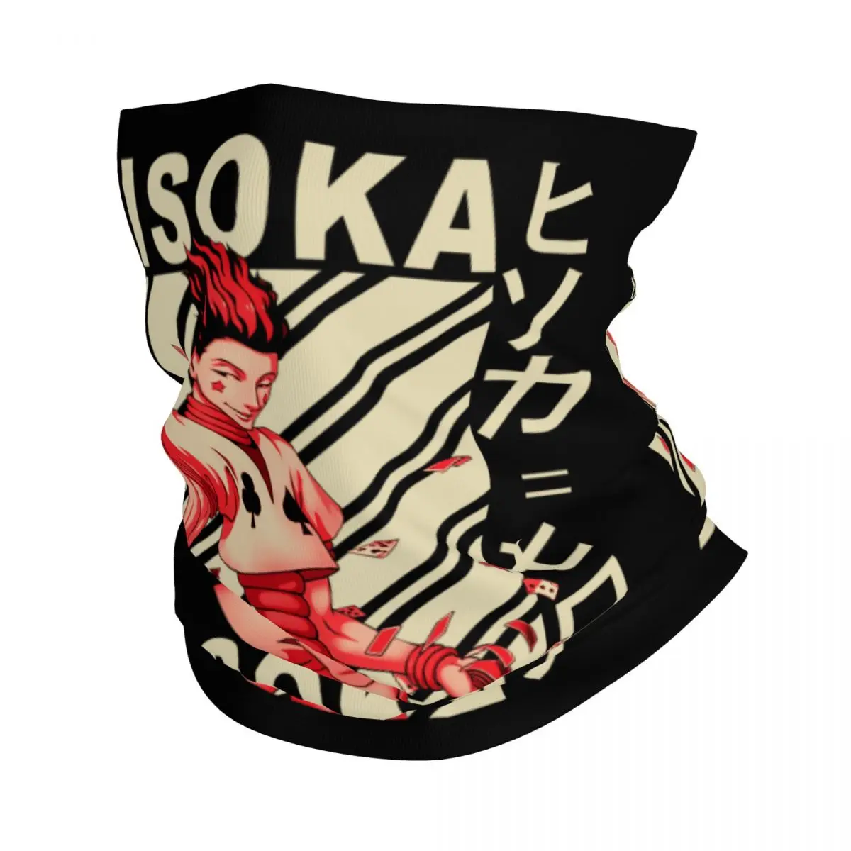 

Бандана Hisoka Morow Hunter X Hunter зимняя, теплая ветрозащитная накидка на шею, шарф для лица, Аниме Манга, Hxh, повязка на голову