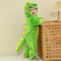 Baby Kigurumi Dinosaur Unicorn Animal Cosplay Costume Winter Warm Jumpsuit for Toddler Boys 1 to 2 3 4 Years Baby Girl Outfits 4