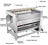 Electric Commercial Industrial Brush Roller Vegetable Carrot Sweet Potato Cleaning Washer Washing And Peeling Peeler Machine 4