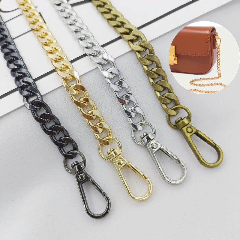 40/120CM High Quality Metal Bag Chain DIY Woven Bag Aluminum Shoulder ...