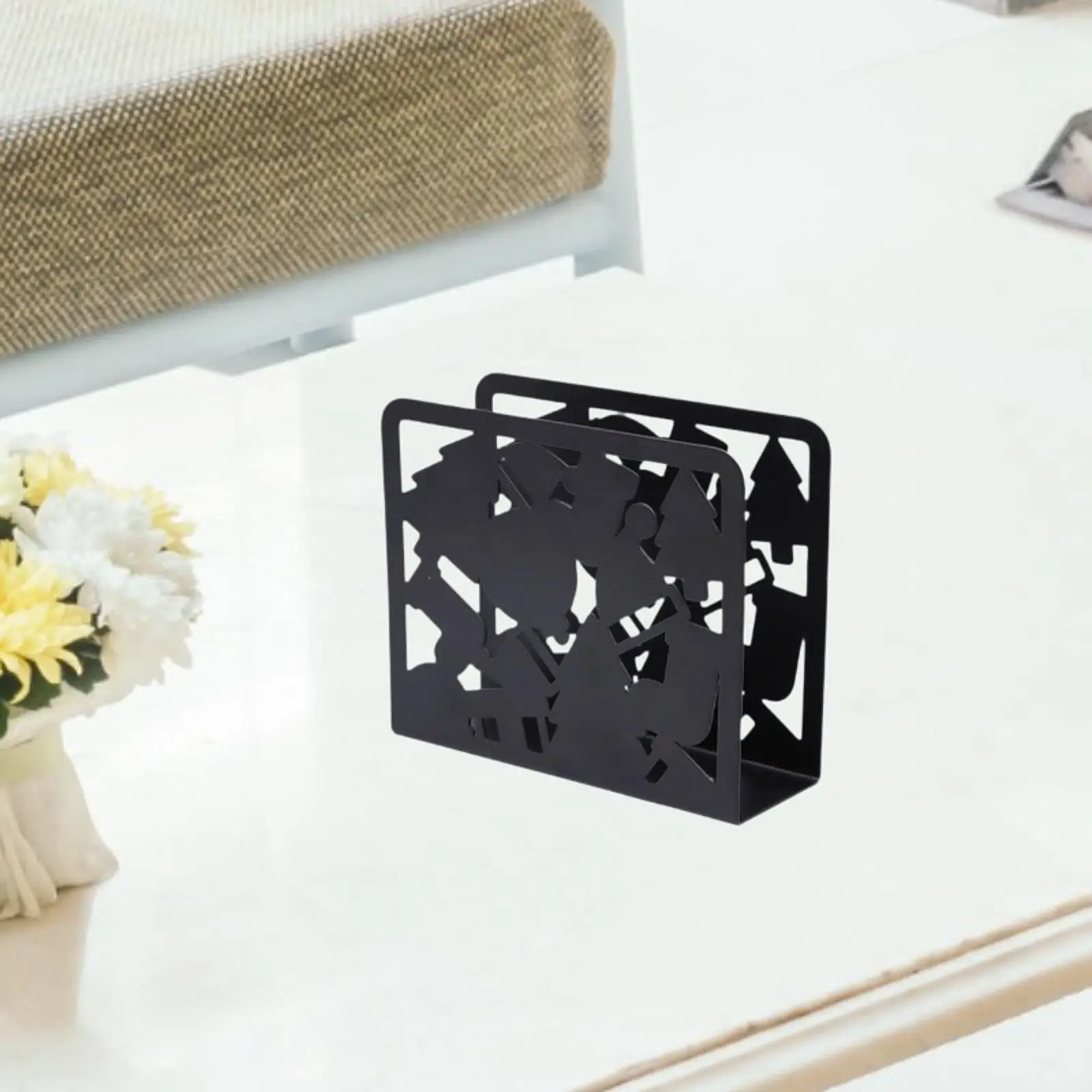 Stainless Steel Christmas Napkin Holder Stand Tissue Dispenser for Home Kitchen Tabletop Decoration Desktop Organizer 3