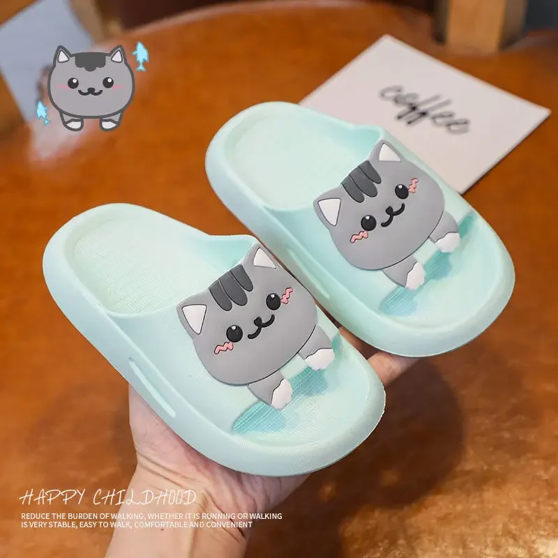 Pink Rabbit Children's Slippers Summer Non-slip Bath Cartoon Household Children Bunny Slipper Teenage Girls and Boys Slipper kids slippers summer slippers