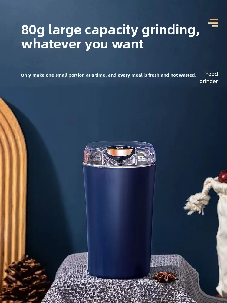 Description Picture 2 of itemNew Small Electric Grinding Machine Grain Grinder Coffee Grinder Stainless Steel Nuts Beans Grains Mill Herbs for Kitchen