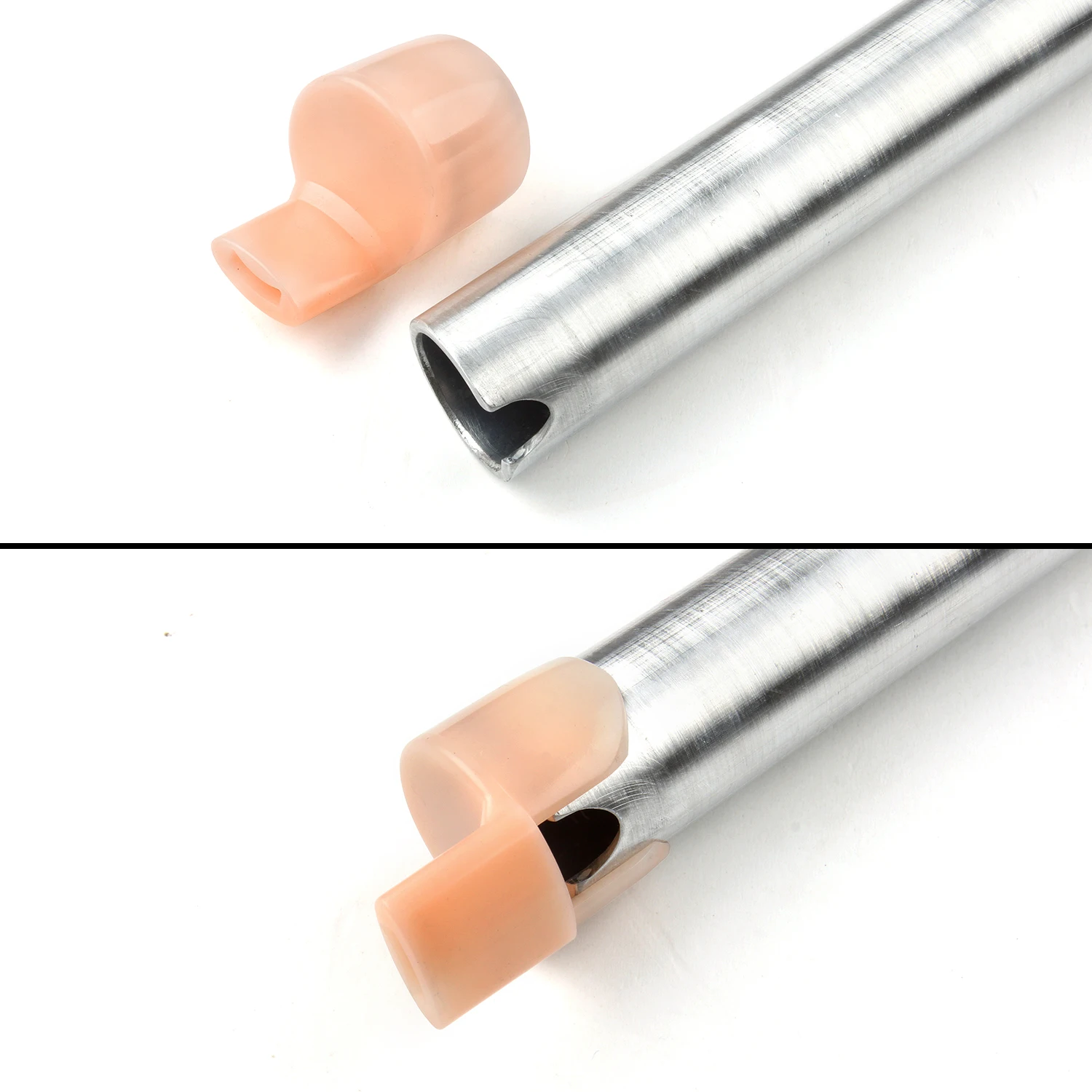 XIAO Vertical Flute for Beginner Aluminum Alloy Metal Mouth Piece Musical Instrument Professional Flute for Beginner